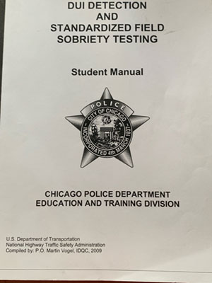 DUI DETECTION AND STANDARADIZED FIELD SOBRIETY TESTING - Student Manual